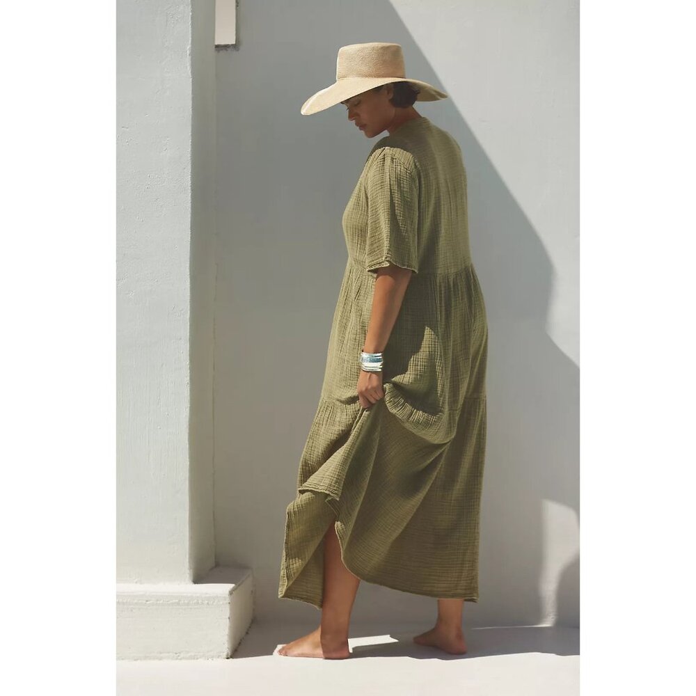 NWT Anthropologie Kallie Flowy Maxi Dress - Picture 7 of 13